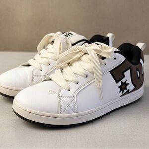 DC Shoes Men’s Size 10.5 White/Black/Tan Skate